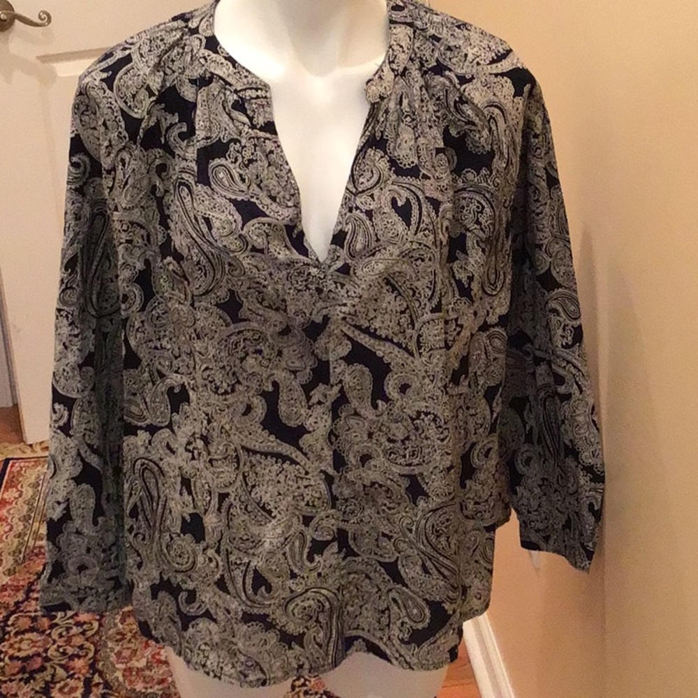 Joe fresh jacquard long sleeves top